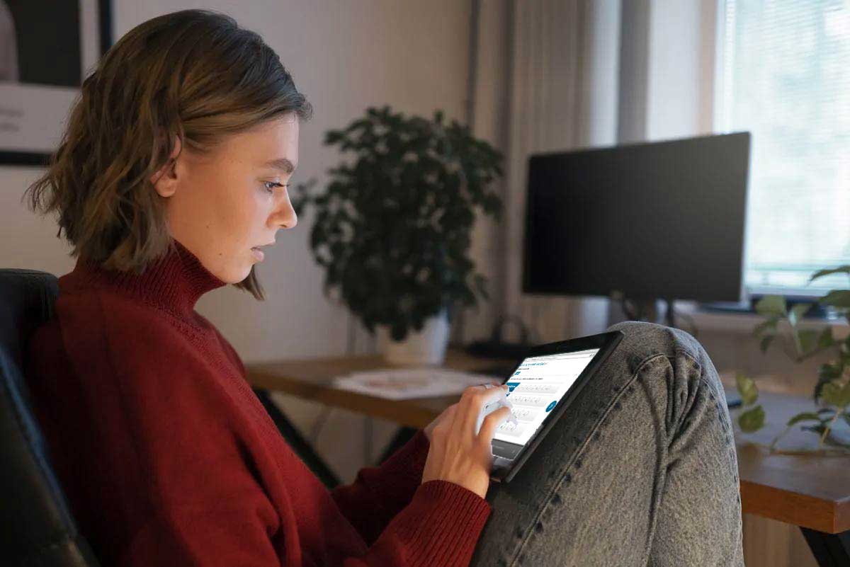 Personne complétant le questionnaire Insights Discovery